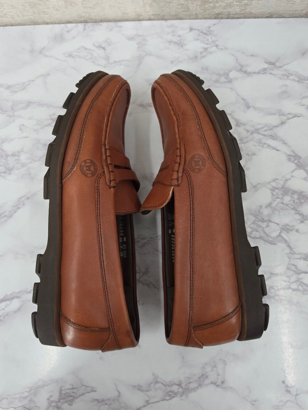 Mephisto Ralyx Air Relax Mens Brown Caoutchouc Leather Penny Loafers - Picture 3 of 14